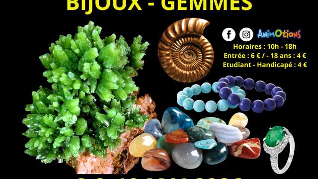 Salon Minéraux Fossiles Cristaux & Bien-Être Bijoux et Gemmes d’Aix en Provence + Exposition l’Histoire de nos Ancêtres