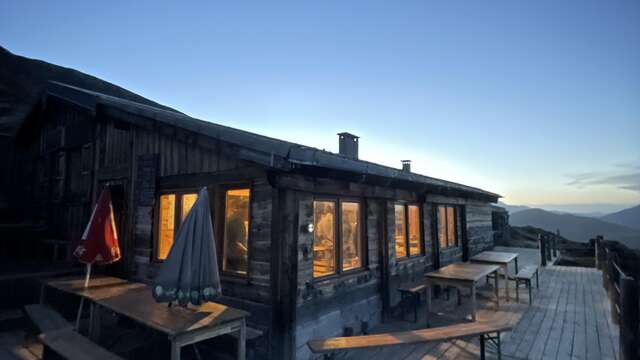 Le refuge Évariste Chancel depuis La Grave