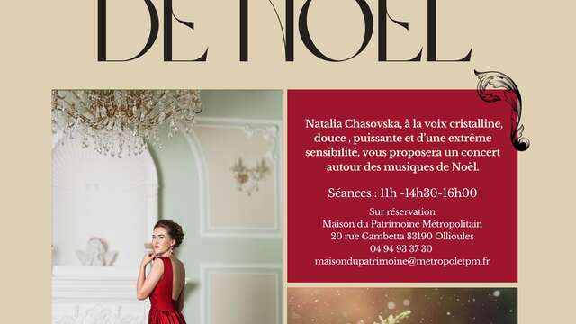 Concert de Noël avec Natalia Chasovska