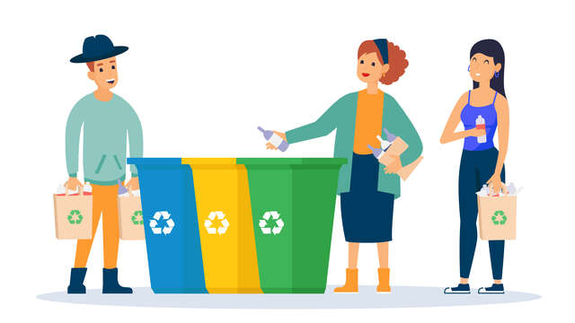 Bornes de tri chemin de Biscardel