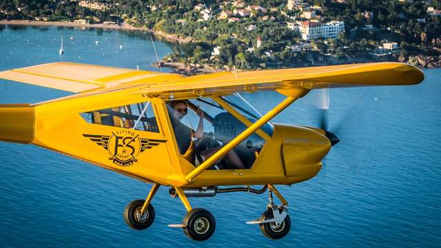 Flug mit Ultraleichtflugzeug - Küstenflug - Fréjus