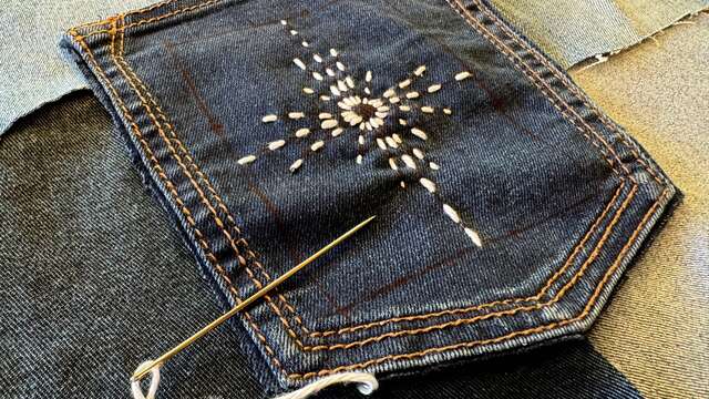 Au labo du Château : Sashiko : l'étoile de Noël