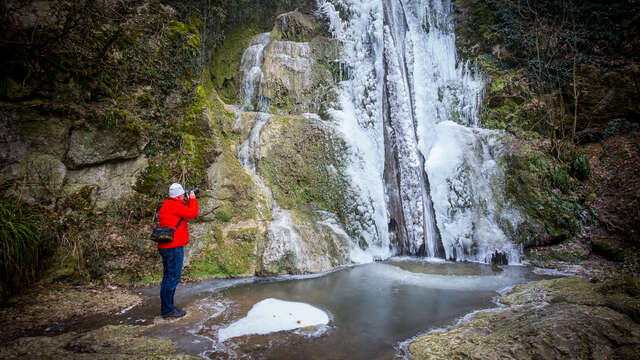 La cascade de la Vallière, Vallon des Faulx, ENS de l'Ain