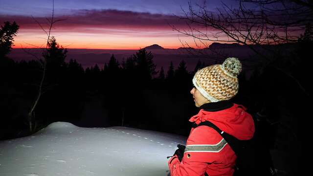 Randonnée en Raquettes - After-ski : les 7 Laux by Night