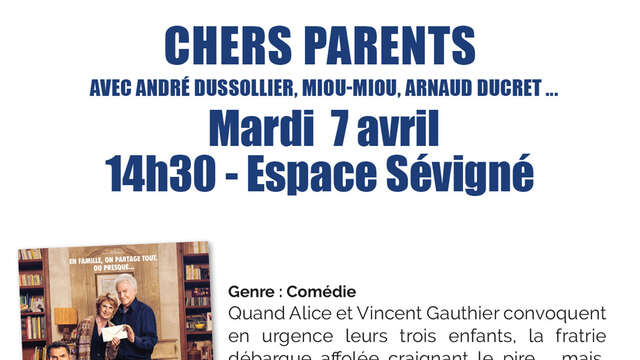 Ciné Seniors - Chers parents