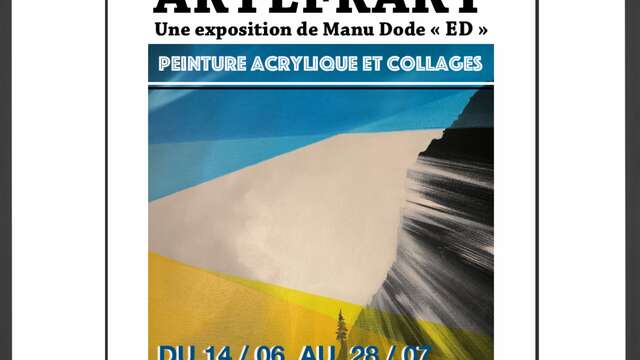 Vernissage exposition ARTEFRAKT - peinture acrylique et collages
