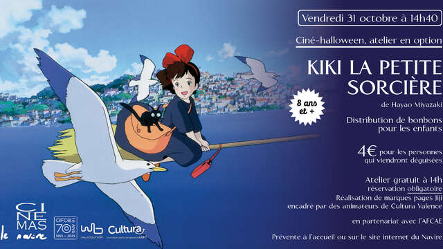 Ciné-halloween, atelier en option : "Kiki la petite sorcière"
