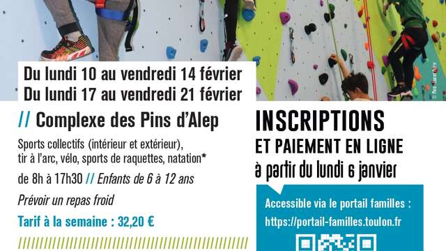 Jeune public - Stage multisports Ville de Toulon au Complexe des Pins d'Alep