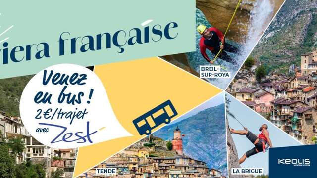 Bus line 25 from Menton to Tende