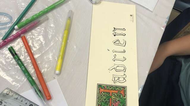 Atelier créatif : Des vœux enluminés