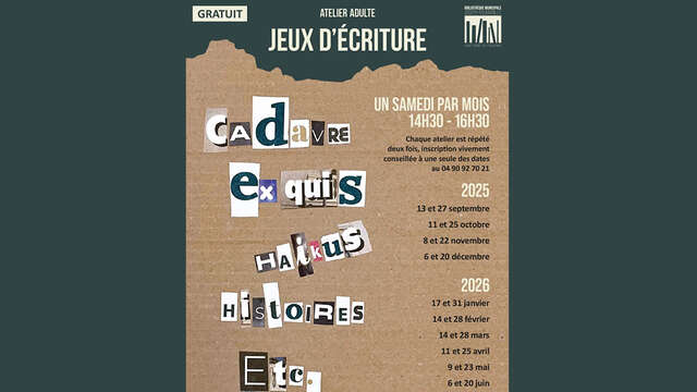 Workshop für Erwachsene: Schreibspiele