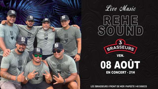 Rehe Sound en concert - 3 Brasseurs Tahiti