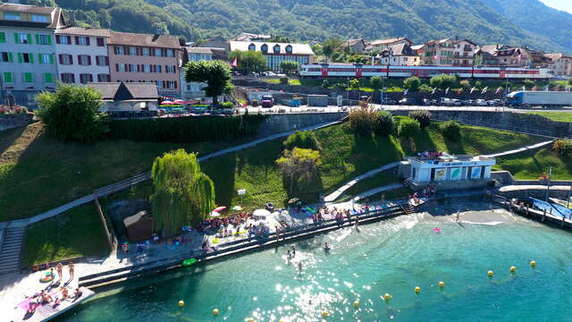 Plage de Saint-Gingolph (Suisse)