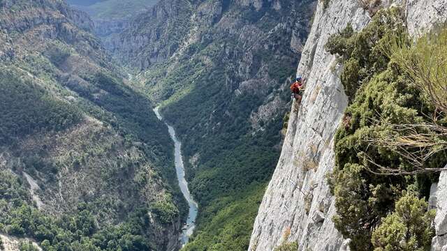 Stages d'escalade dans les Gorges du Verdon avec Rock'n Wild