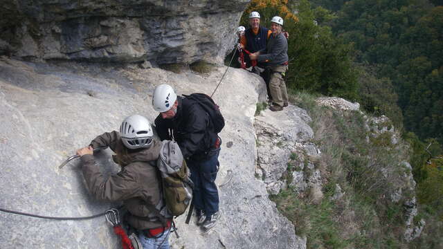 Via Ferrata avec Lézard des Bois