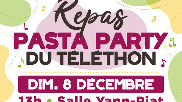 Repas du Téléthon "Pasta party"