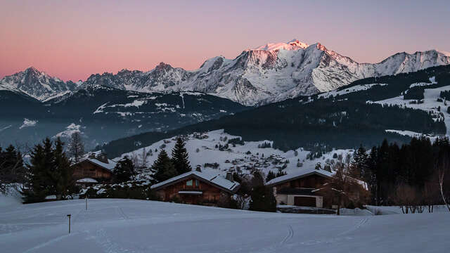 Panorama of the Mont-Blanc massif