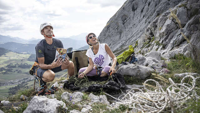 Escalade engagement privé d'un guide