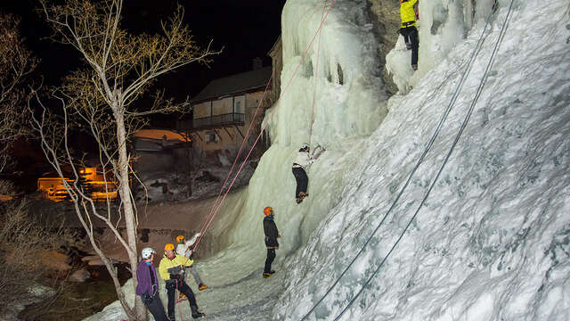 Animation découverte cascade de glace