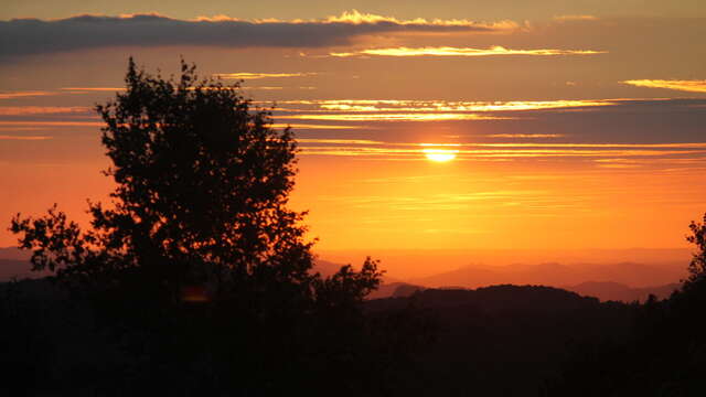 Sunset, coucher de soleil à Roquefixade