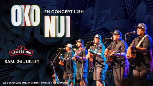 Oko Nui en concert - 3 Brasseurs Tahiti
