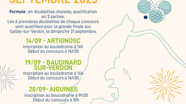 Le lac de Sainte-Croix en fête - concours de boules