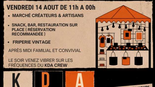 Marché des créateurs et friperie au Sunset
