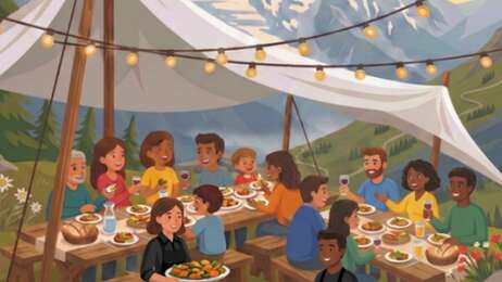 Diner experience face au Mont Blanc - Les Som'mets