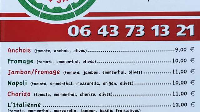 Camion Pizza les 4 saisons