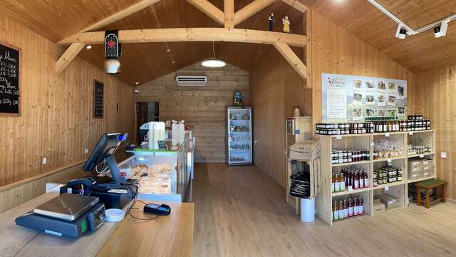 La Fruitière shop in Belley. Local Cheese shop