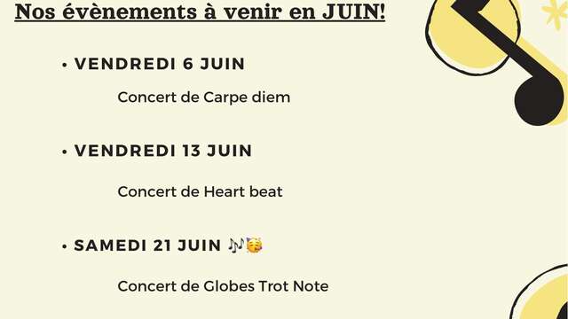 Repas-concert avec Globes Trot Note