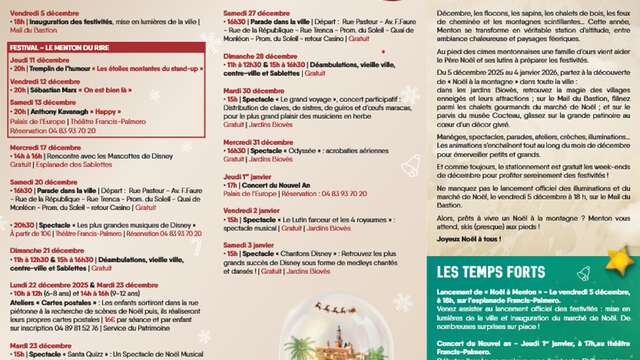 Weihnachten in Menton: Ein Weihnachtsfest in den Bergen