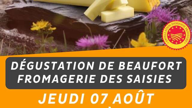 Dégustation de Beaufort à la fromagerie des Saisies