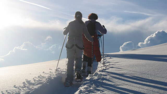 Schneeschuhwanderung: auf dem Plateau de la Dole