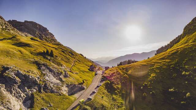 Aller cyclo : Col de la Colombière sud