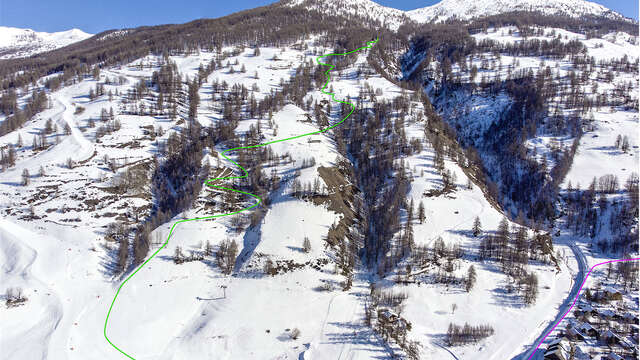 Itinéraire ski de rando "La Varenc"