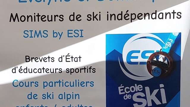 Moniteurs de ski alpin indépendants: Evelyne et Dominique