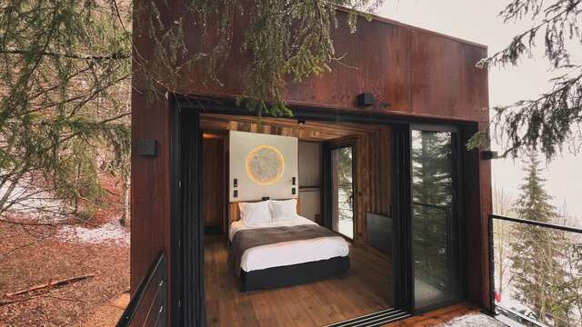 The cabin under the stars