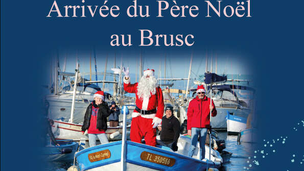 Arrivée du Père Noel au Brusc