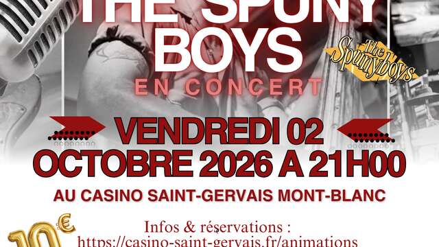 Les Spunyboys en concert au Casino Tranchant de Saint-Gervais Mont-Blanc