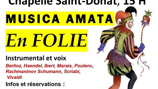 Concert  Musica Amata à la chapelle Saint Donat