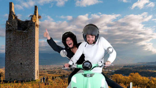 Vespa tours électrique Chambéry et Coeur de Savoie