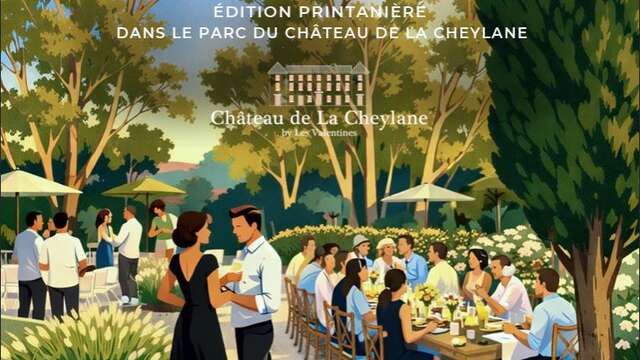 Ephemeral banquet at Château de la Cheylane