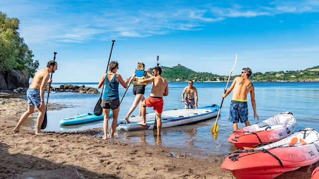 Location de paddle dans la baie d'Agay