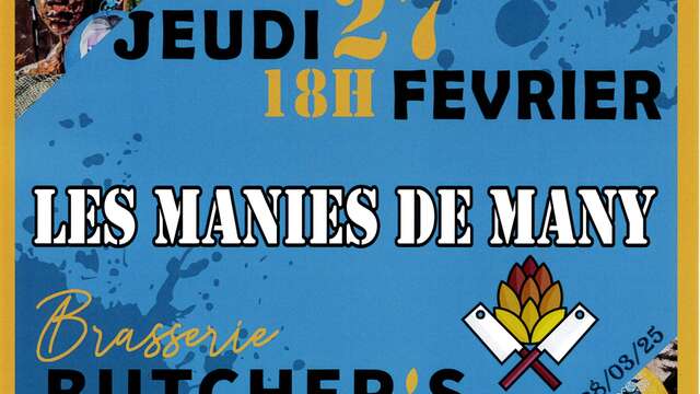 Vernissage de l'exposition "Les manies de Many"