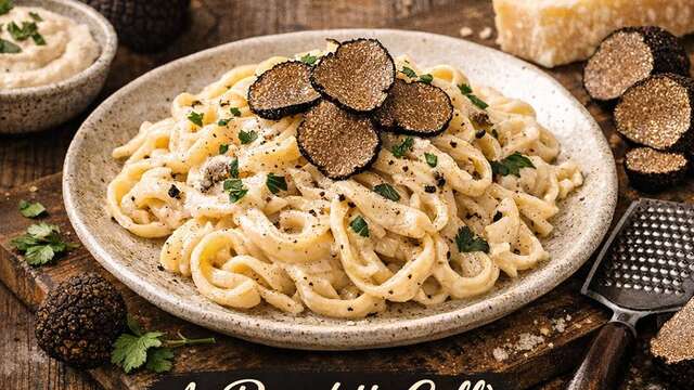 Pâtes à la truffe au Benedetti Caffe