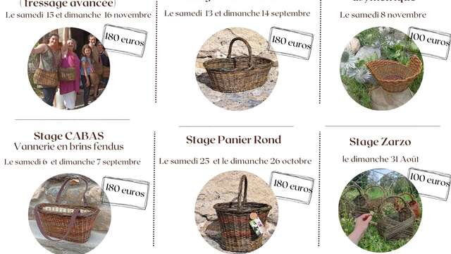 Stage vannerie - en ajouré - Panier à fraise n°3
