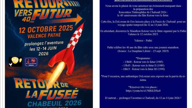 Rencontres Tintinophiles 2026  - Voyage spatio-temporel en fusée