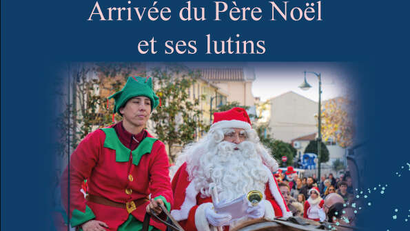 Arrivée du Père Noël et ses lutins