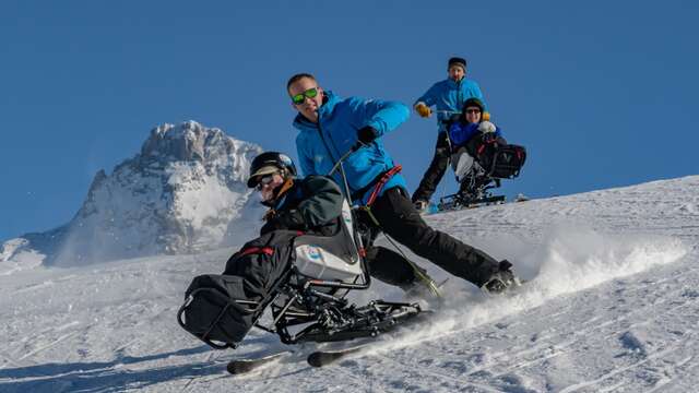 Location Tandem'flex ou Tempo duo, fauteuil de descente de piste de ski alpin